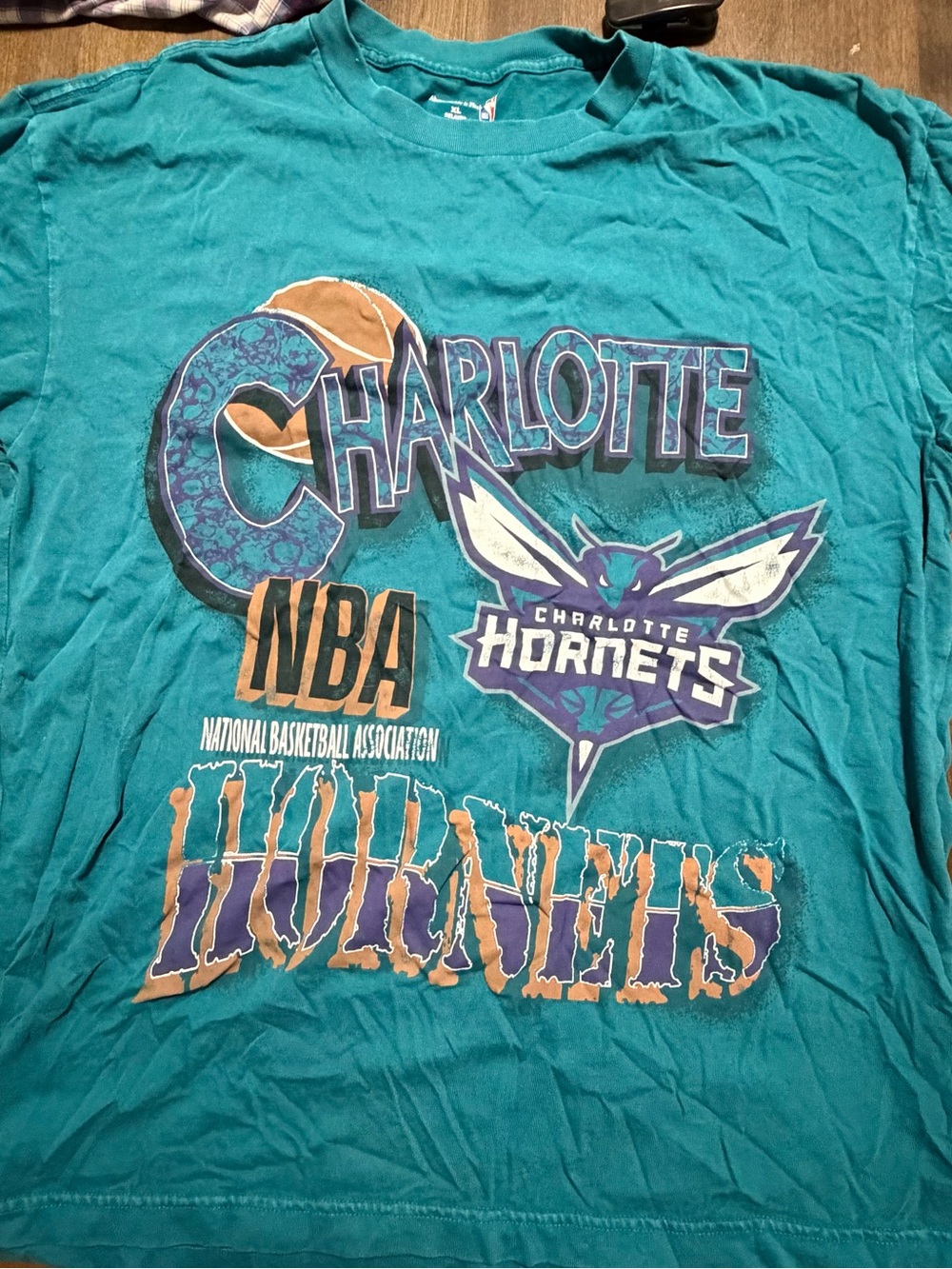 Abercrombie & Fitch Teal Charlotte Hornets Graphic Tee